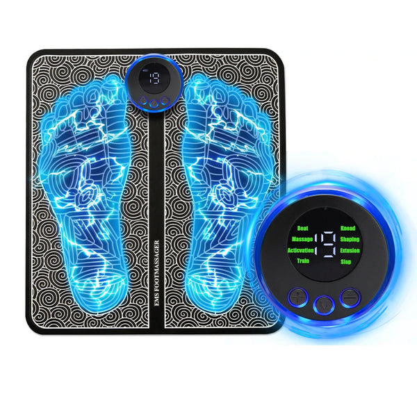 EMS Foot Massager Pad - Rechargeable Muscle & Foot Pain Relief Device
