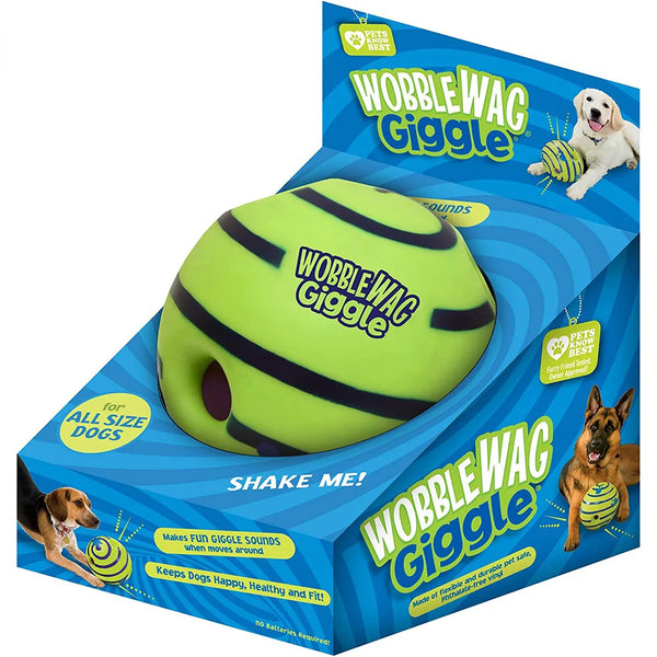 Wobble Wag Giggle Ball - Interactive Dog Toy