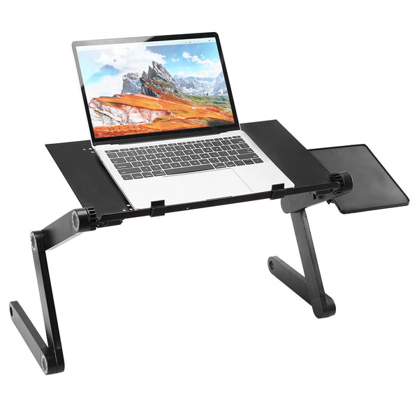 Foldable Laptop Bed Tray Desk - Adjustable  Multi-Functional Standing Laptop Tray Desk