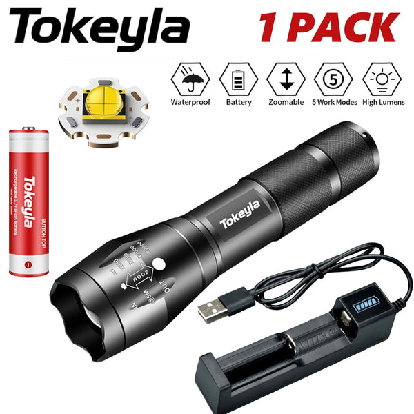 Rechargeable Tactical LED Flashlight