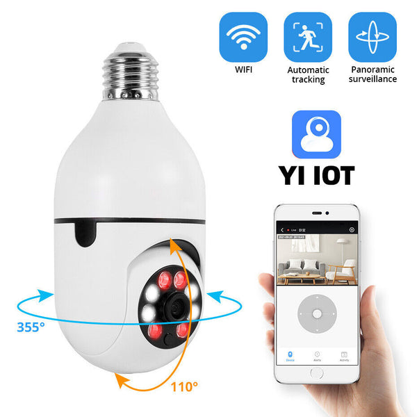 Smart Security Light Bulb Camera