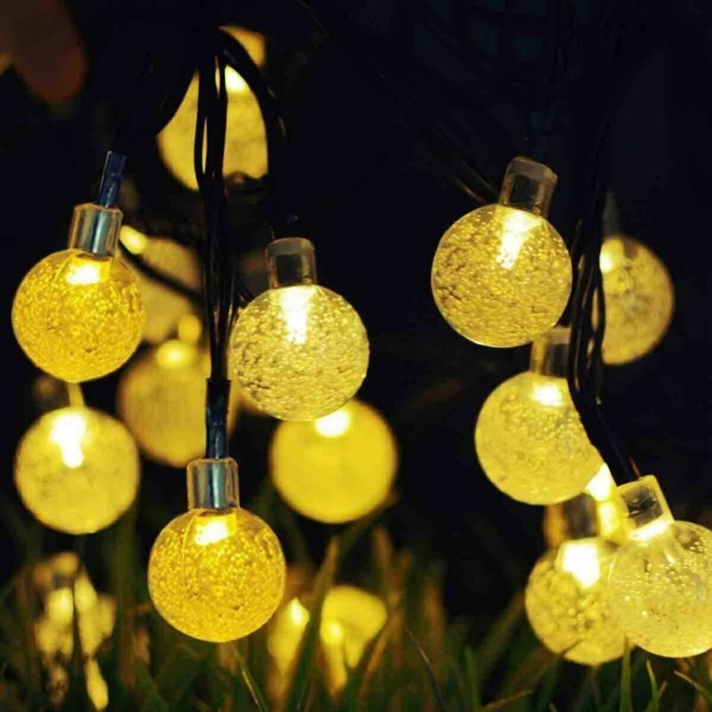 LED Solar String Waterproof Ball Lights for Outdoor Decor