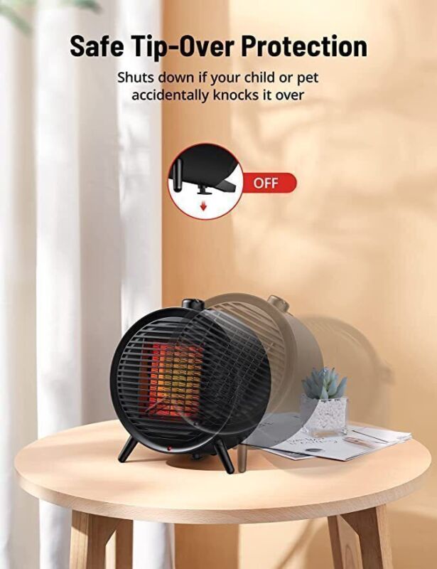 1500W Portable Electric Space Heater 