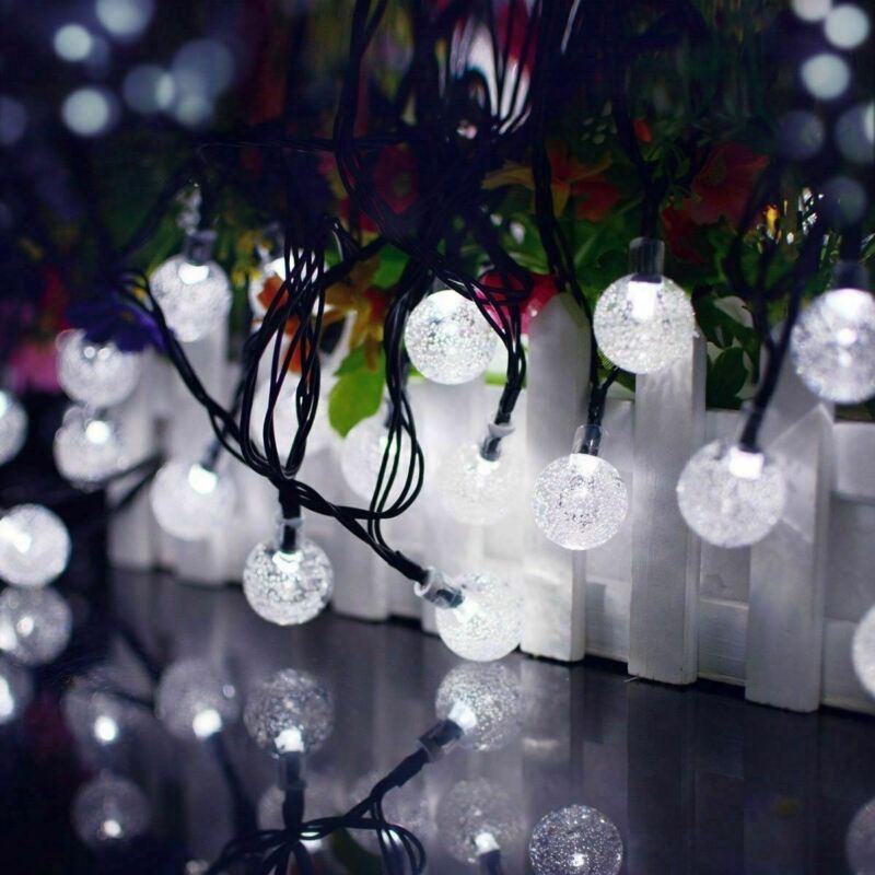 LED Solar String Waterproof Ball Lights for Outdoor Decor